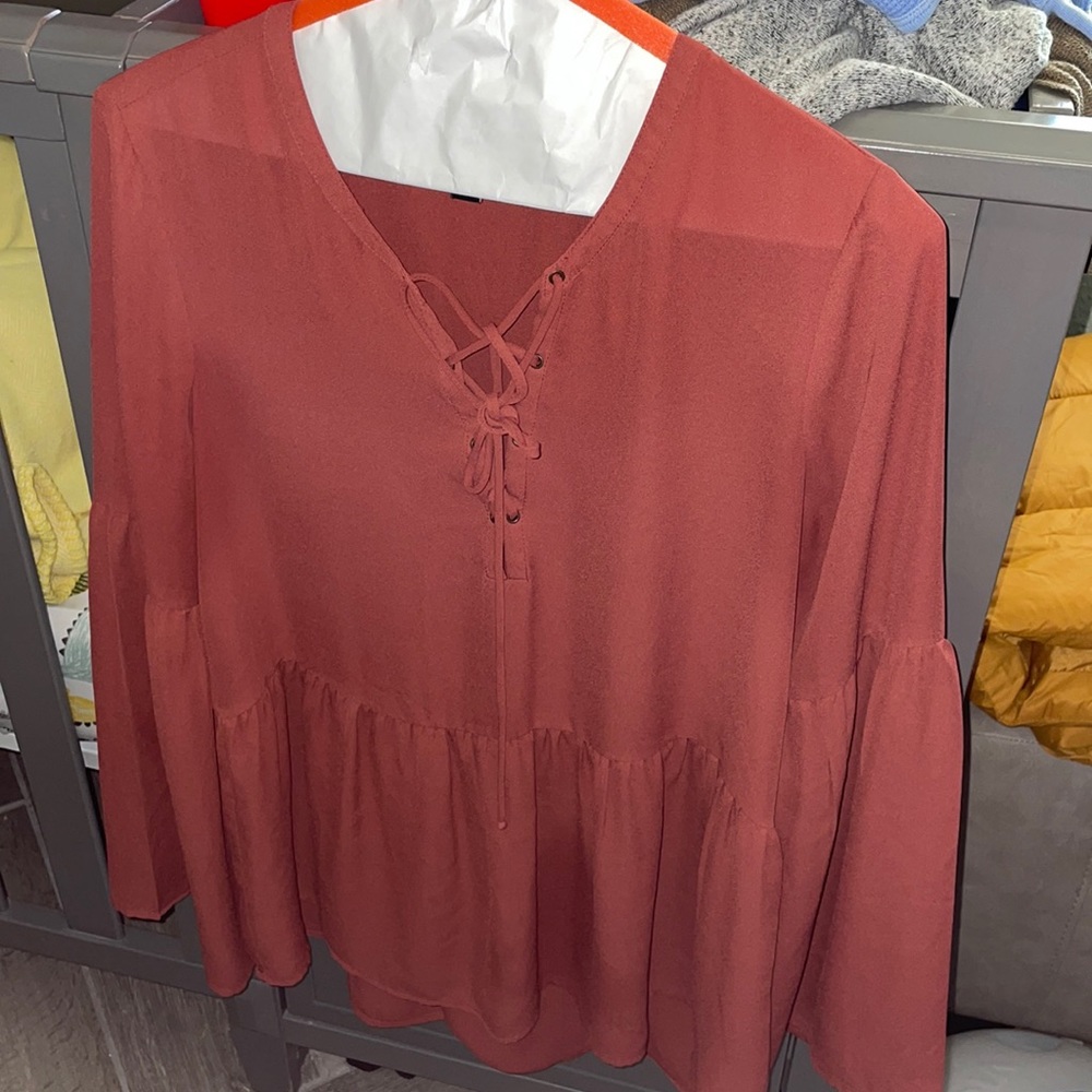 Mauve color blouse